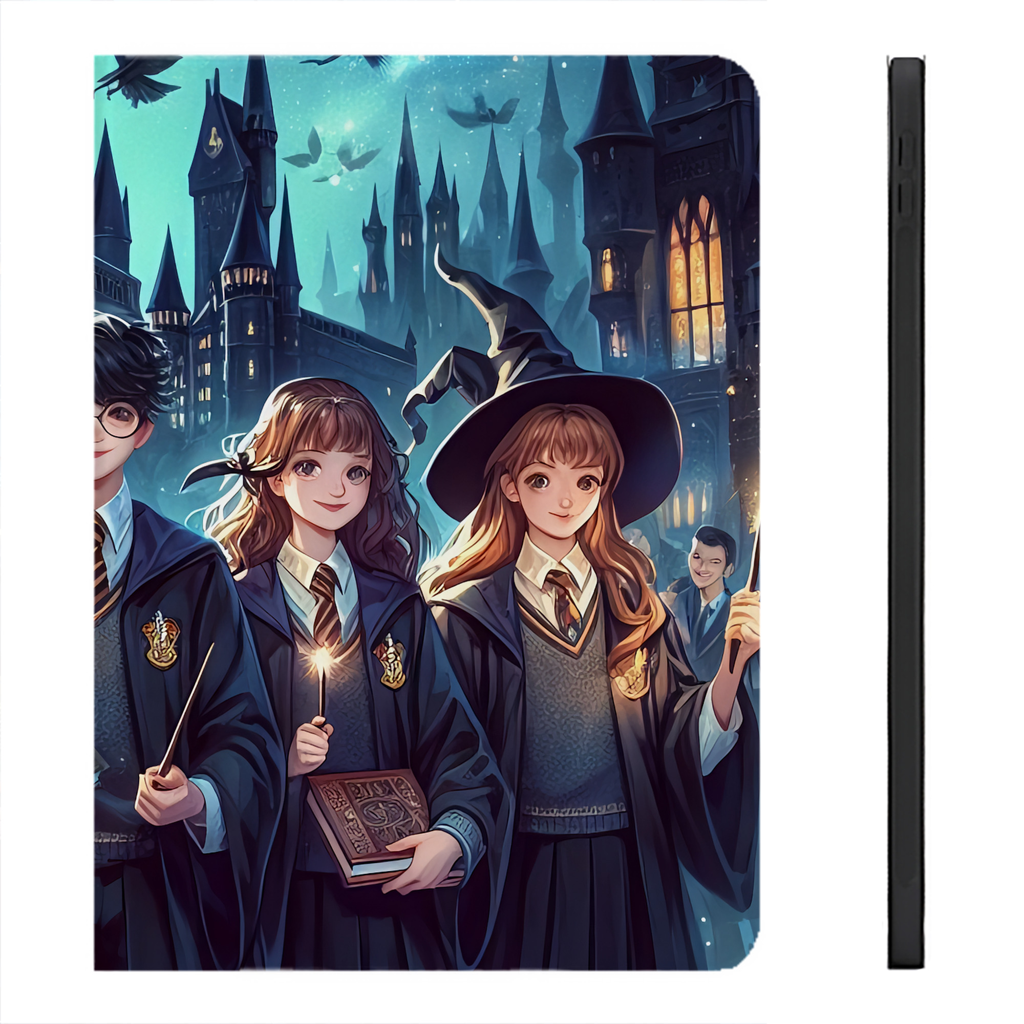 （画像用） Harry Potter ハリー・ポッターシリーズ IPadケース ペンホルダー付き ブックスタイルデザイン
